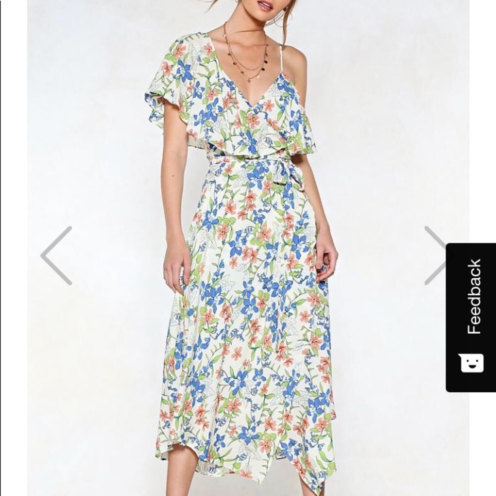 Nasty Gal Bloom Again Floral Dress - Worn Once